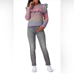 LoveShackFancy Yumi Ruffle Pullover Sweater